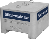 Concrete set-up device | sign | Logo sign with individual printing